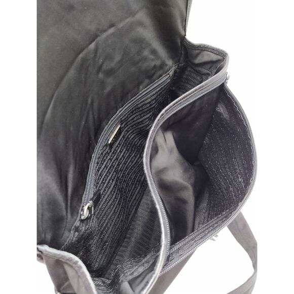 Prada Messenger Tessuto Black Nylon Large Crossbody Shoulder Bag - Made in Italy - Picture 10 of 12